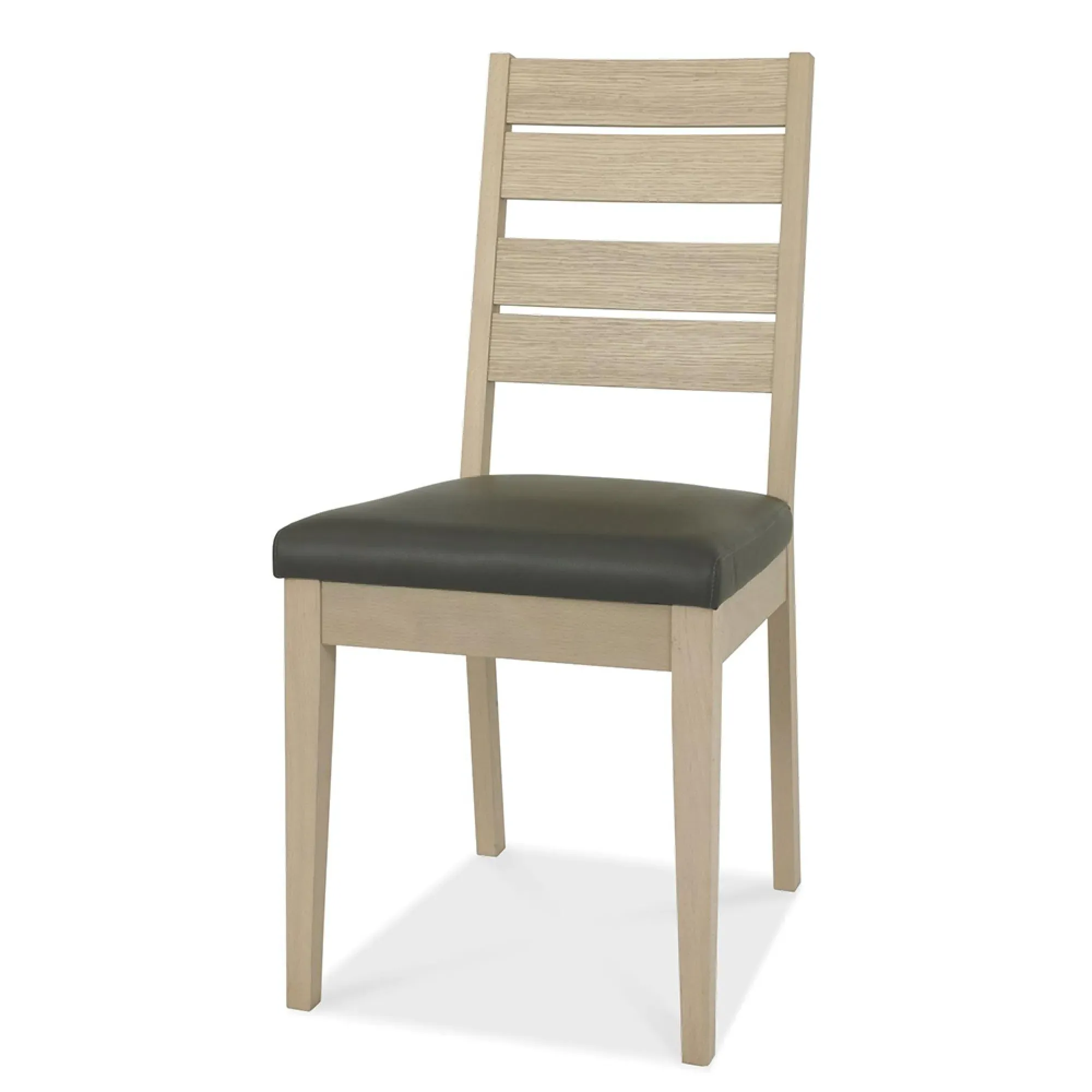 Oakham 4-6 Seater Extending Dining Set with Oak Chairs - Dark Grey