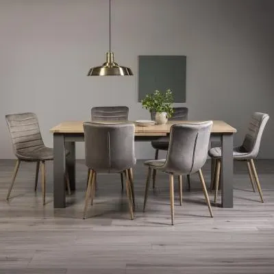 Oakham 6-8 Seater Extending Dining Table with 6 Eriksen Chairs image