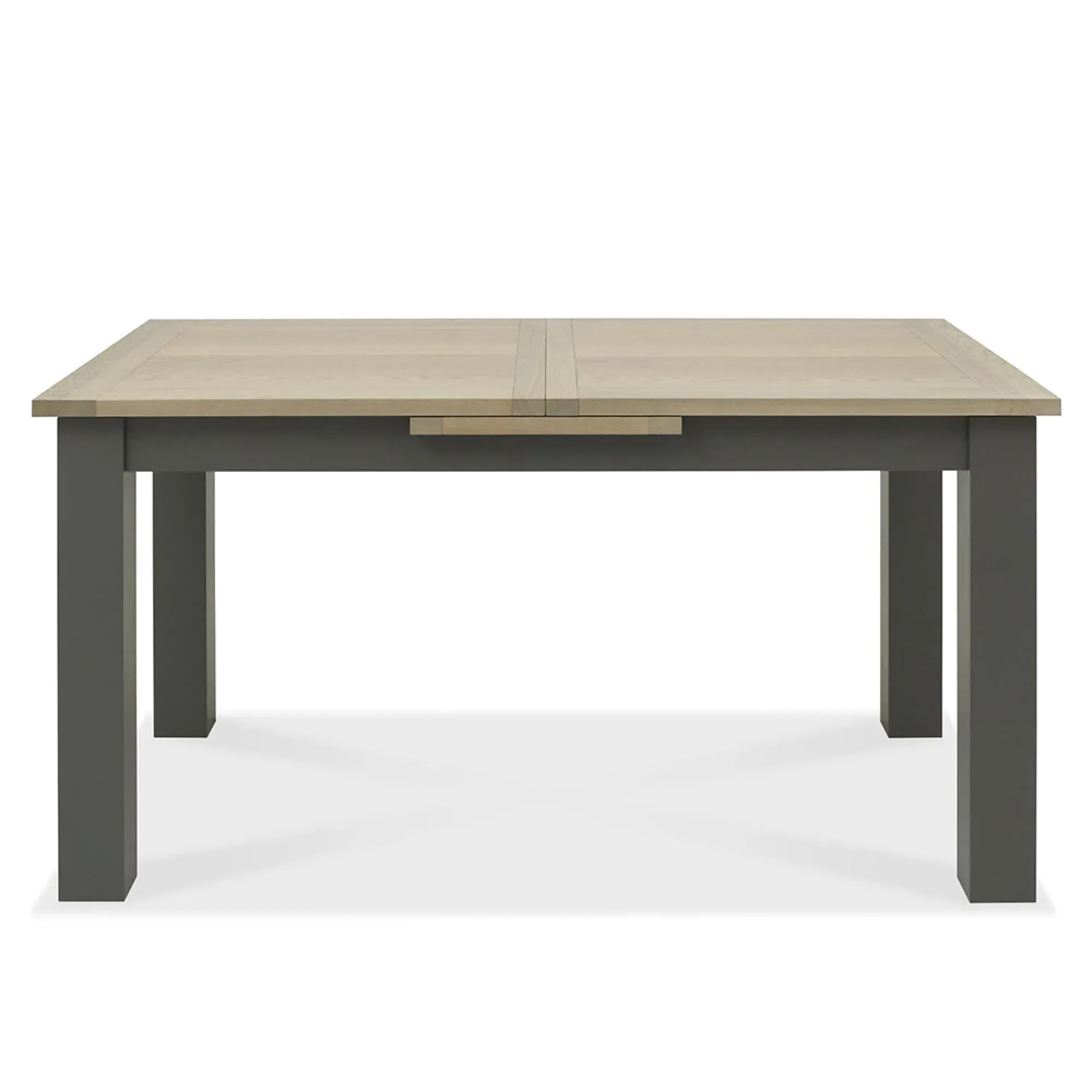 Oakham 6-Seater Extending Dining Table - Dark Grey, Scandi Oak