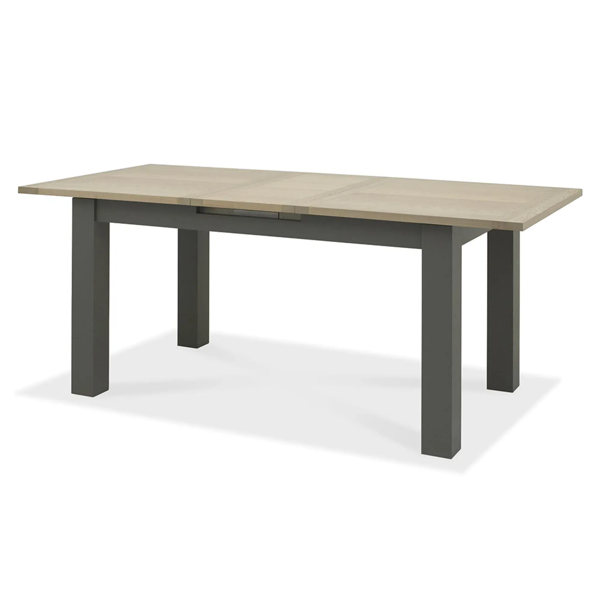 Oakham 6-Seater Extending Dining Table - Dark Grey, Scandi Oak
