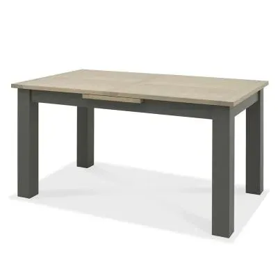 Oakham 6-Seater Extending Dining Table - Dark Grey, Scandi Oak image