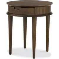 Oslo 1 Drawer Lamp Table - Walnut