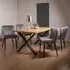 Ramsay 6-Seater Dining Set with Cezanne Chairs - Oak, Grey