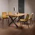 Ramsay 6-Seater Dining Set with Mondrian Chairs - Oak, Velvet
