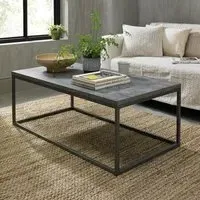 Renzo Coffee Table - Zinc, Dark Grey