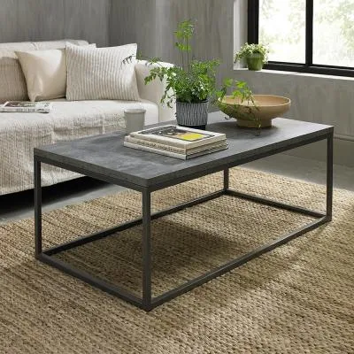 Renzo Coffee Table - Zinc, Dark Grey