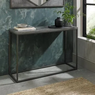 Renzo Console Table - Zinc, Dark Grey