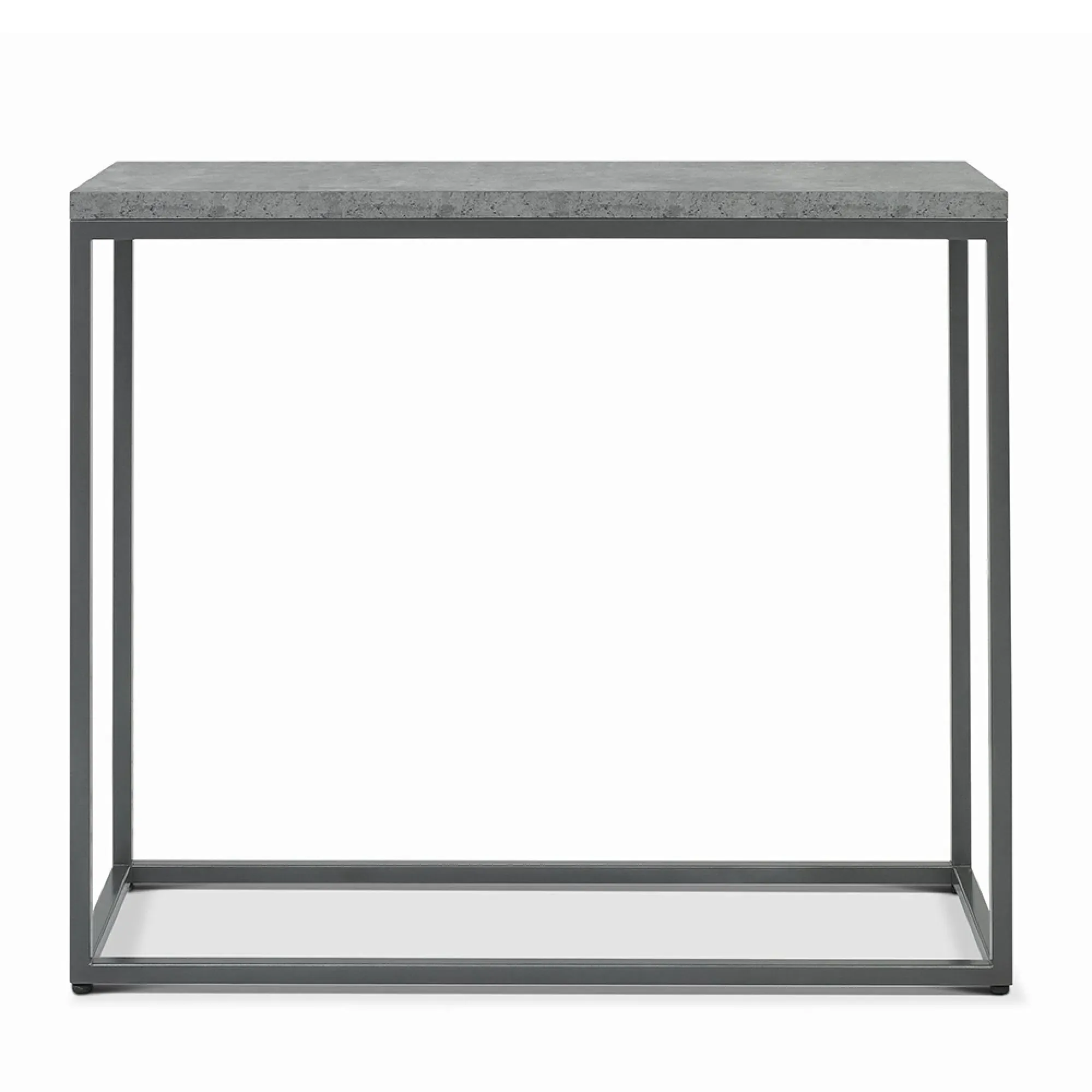 Renzo Narrow Console Table - Zinc, Dark Grey