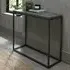 Renzo Narrow Console Table - Zinc, Dark Grey