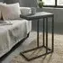 Renzo Narrow Side Table - Zinc, Dark Grey