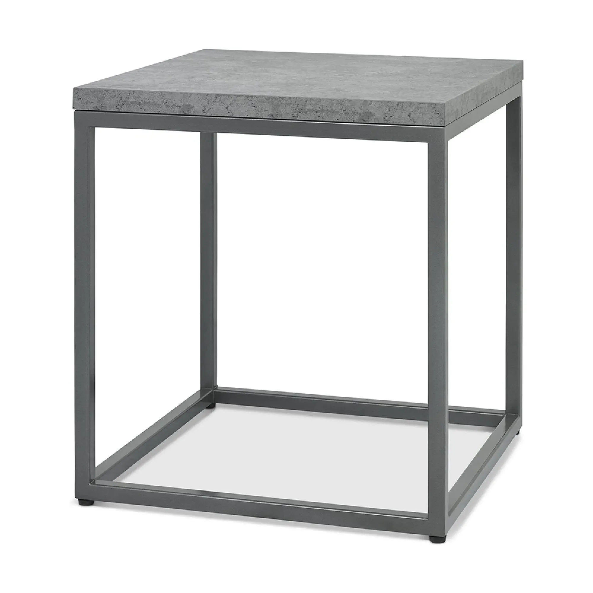 Renzo Side Table - Zinc, Dark Grey