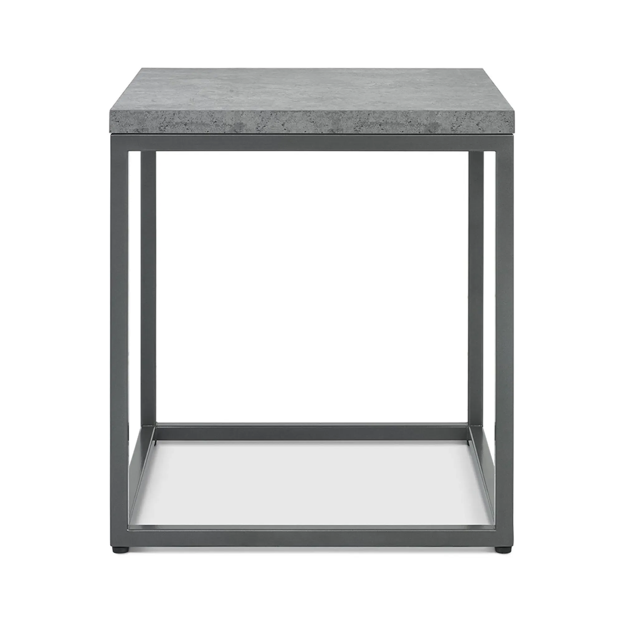 Renzo Side Table - Zinc, Dark Grey