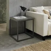 Renzo Side Table - Zinc, Dark Grey