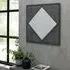Renzo Square Wall Mirror - Zinc, Dark Grey