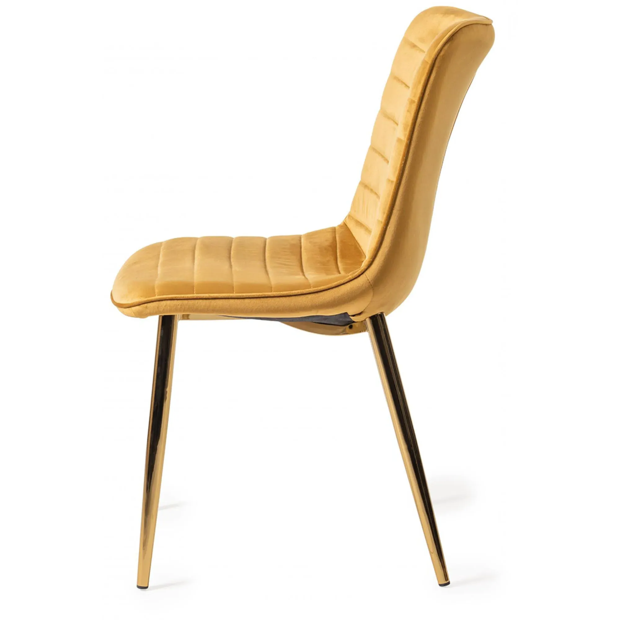 Rothko Dining Chair - Mustard, Velvet