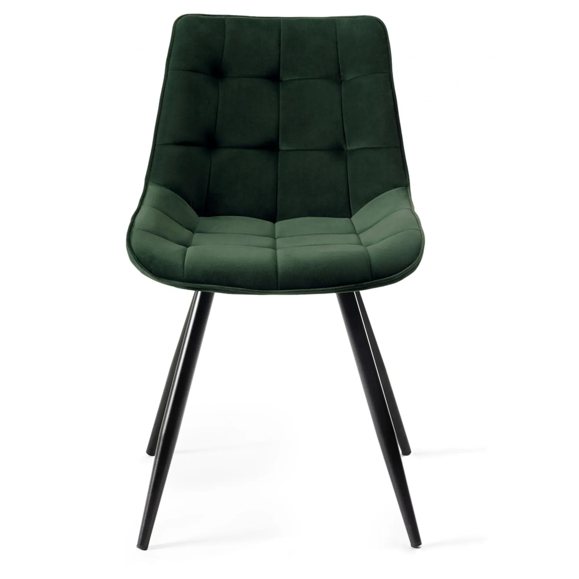 Seurat Dining Chair - Green, Velvet