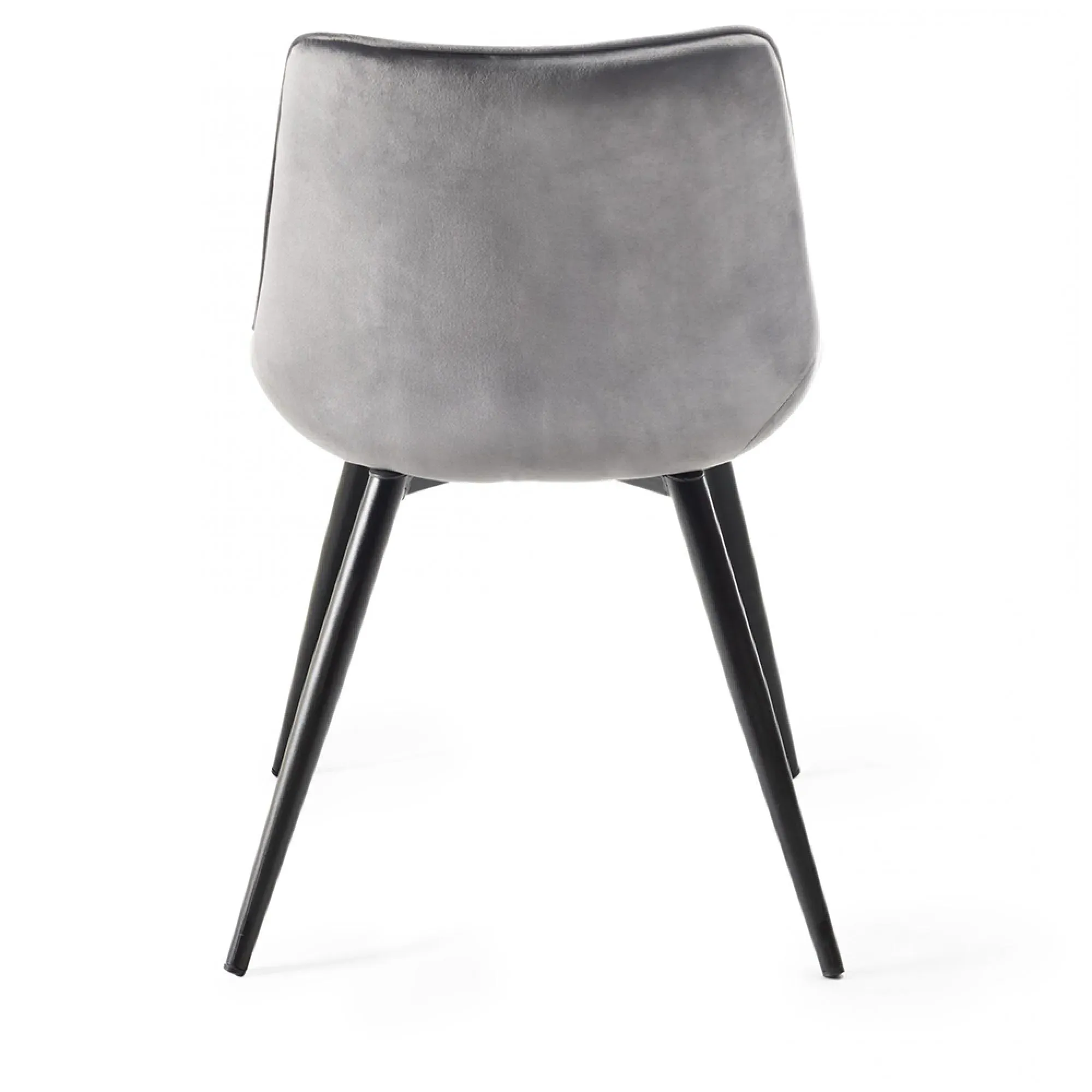 Seurat Dining Chair - Grey, Velvet