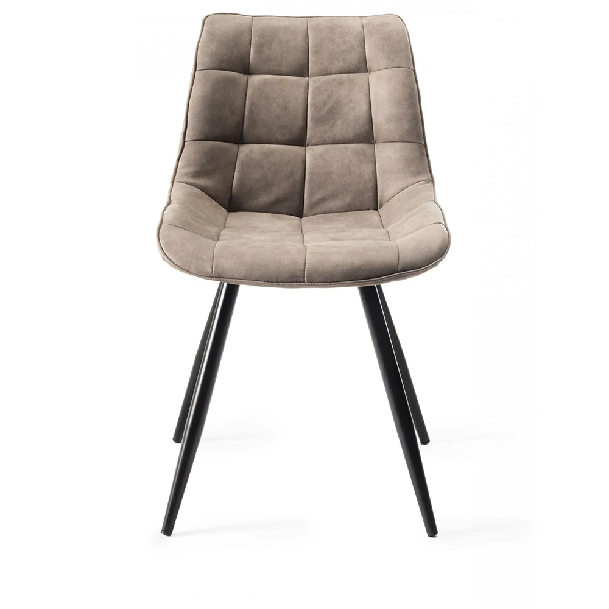 Seurat Dining Chair - Tan, Faux Suede