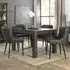 Turin 4-6 Seater Extendable Dining Set with Cezanne Chairs - Dark Oak