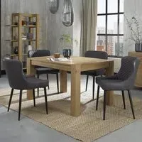 Turin 4-6 Seater Extendable Dining Set with Cezanne Chairs