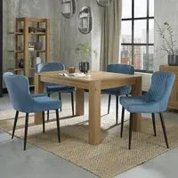 Turin 4-6 Seater Extendable Dining Set with Cezanne Chairs