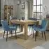 Turin 4-6 Seater Extendable Dining Set with Cezanne Chairs