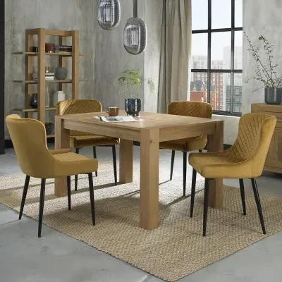 Turin 4-6 Seater Extendable Dining Set with Cezanne Chairs image