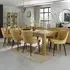 Turin 6-10 Seater Extendable Dining Set with 8 Cezanne Chairs - Light Oak