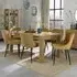 Turin 6-8 Seater Extendable Dining Set with Cezanne Chairs - Light Oak
