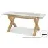 Turin 6 Seater Dining Table - Light Oak, Glass