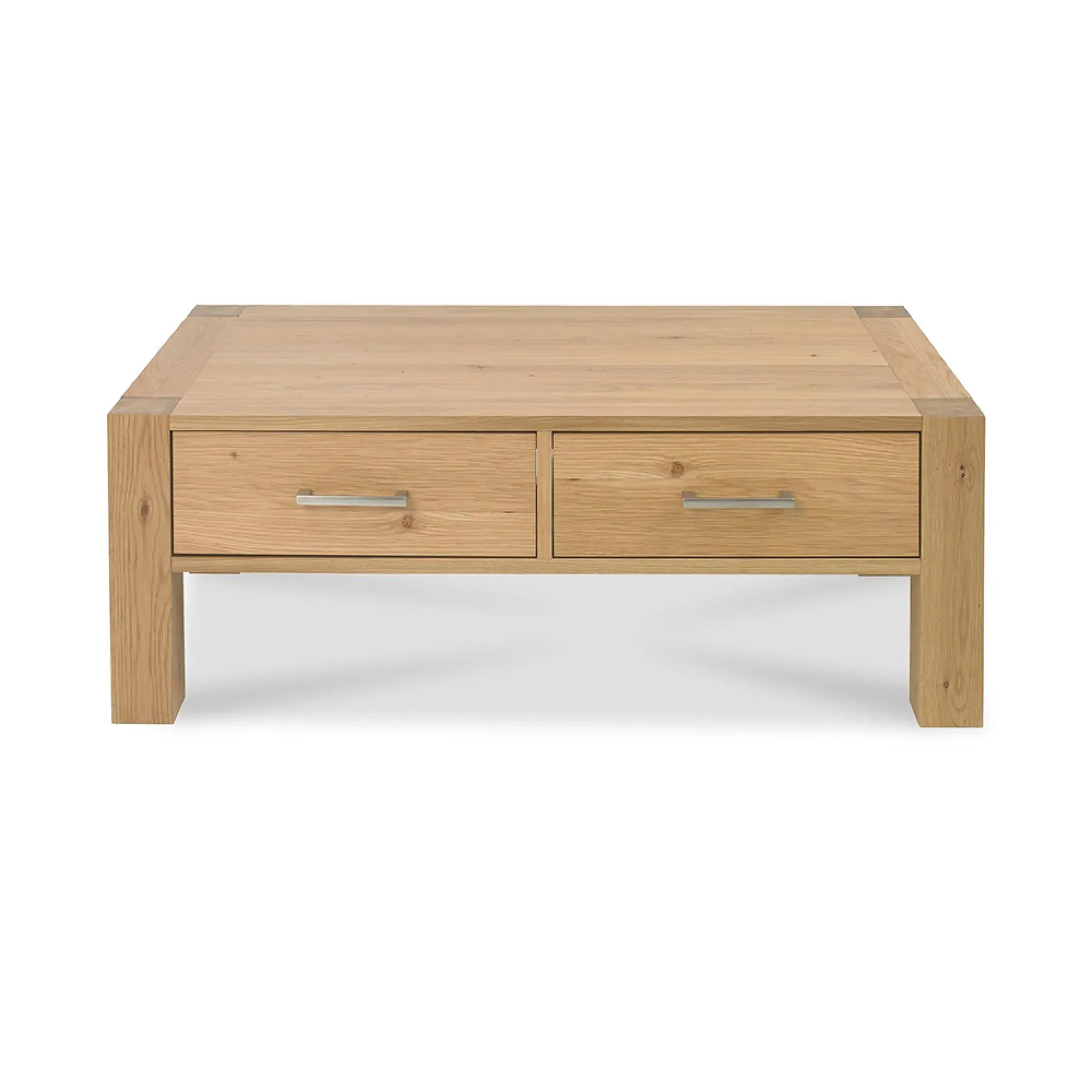 Turin Coffee Table with Drawers - Light Oak