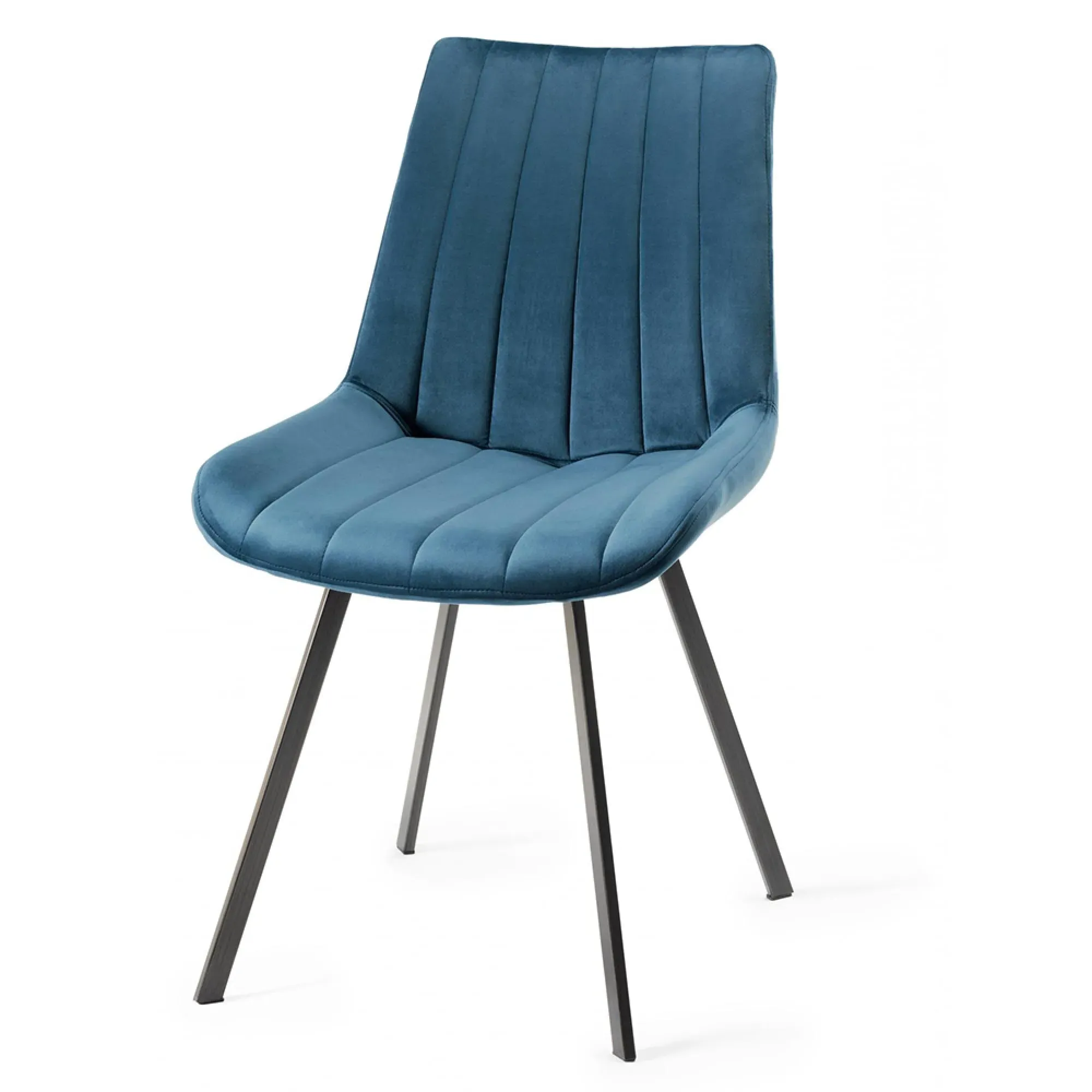 Turin Glass 4-Seater Dining Set with Fontana Chairs - Oak, Glass