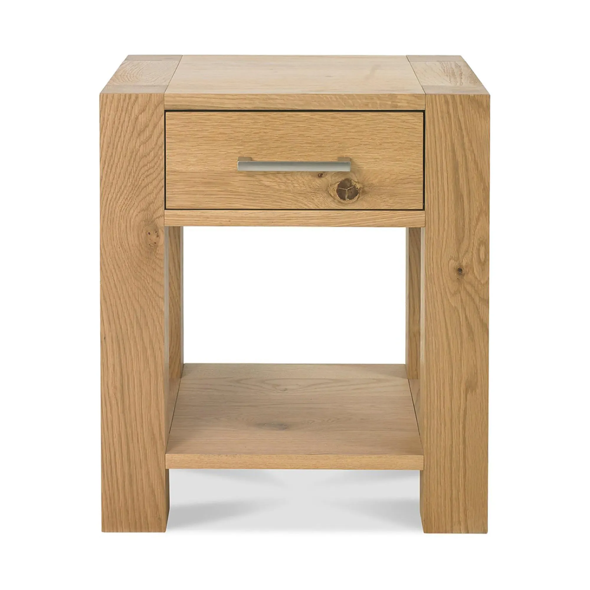 Turin Lamp Table with Drawer - Light Oak