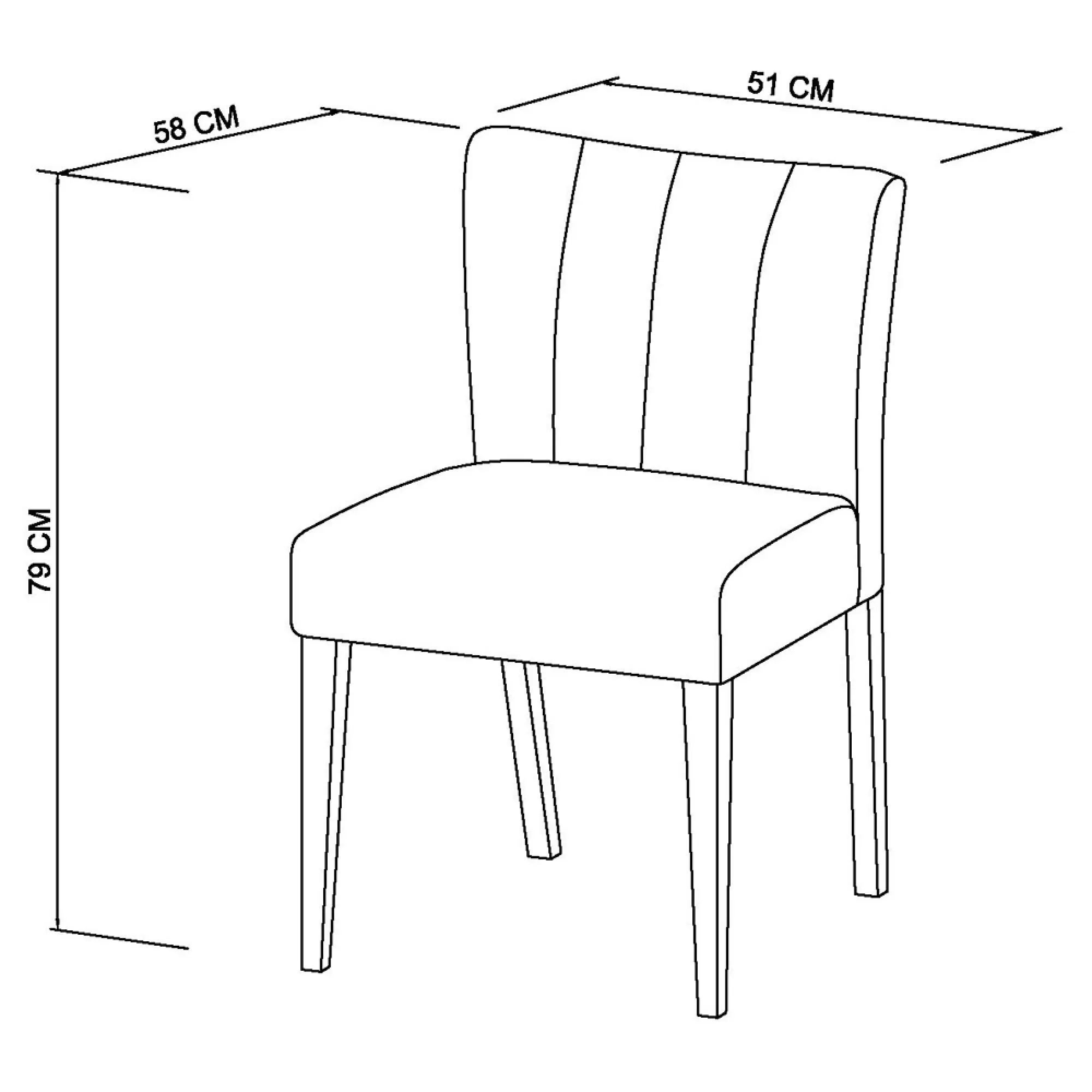 Turin Light Oak Low Back Dining Chair - Brown Gold, Fabric