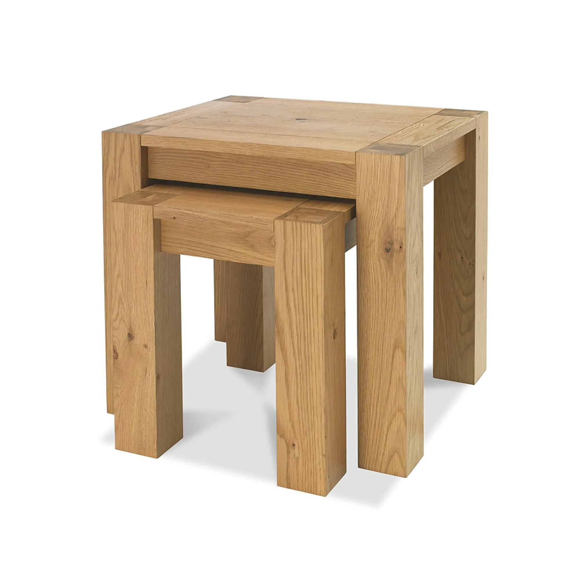 Turin Nest of Lamp Tables - Light Oak