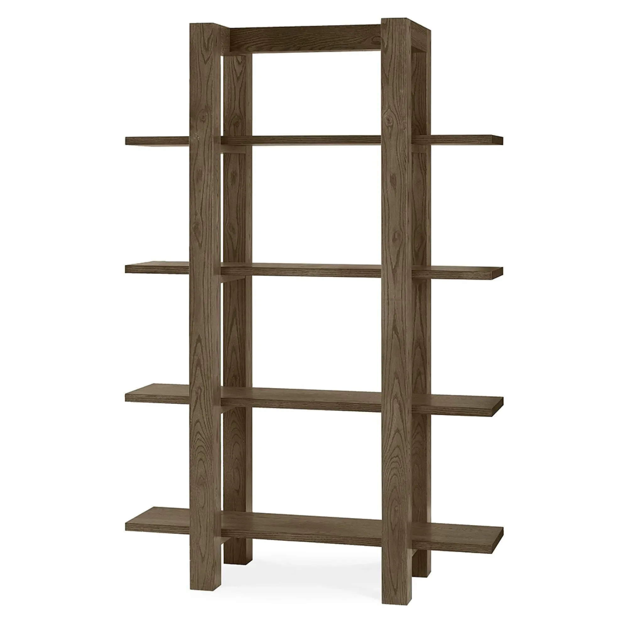 Turin Open Shelf Unit - Dark Oak