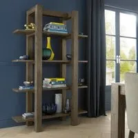 Turin Open Shelf Unit - Dark Oak