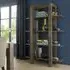 Turin Open Shelf Unit - Dark Oak