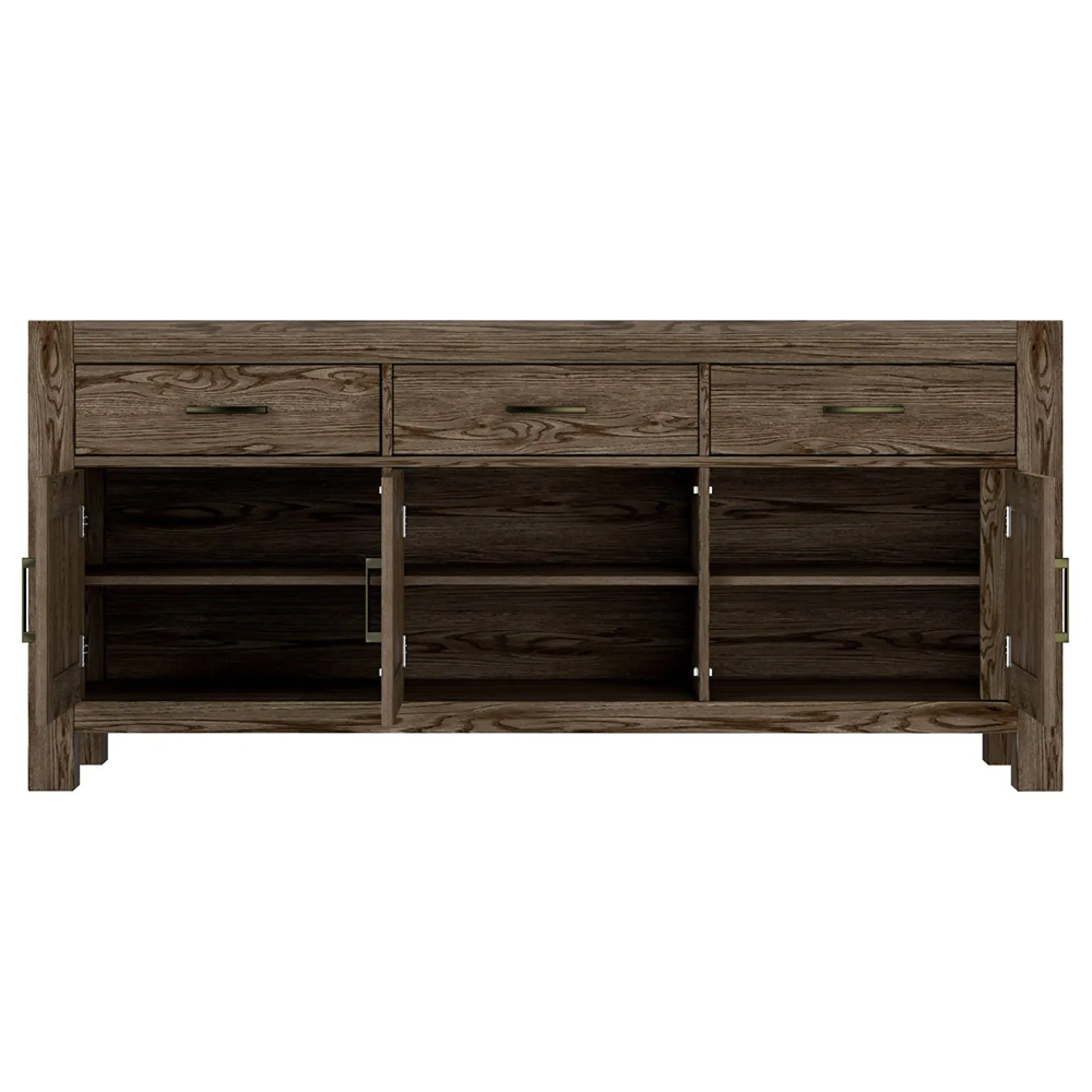 Turin Wide 3 Door Sideboard - Dark Oak