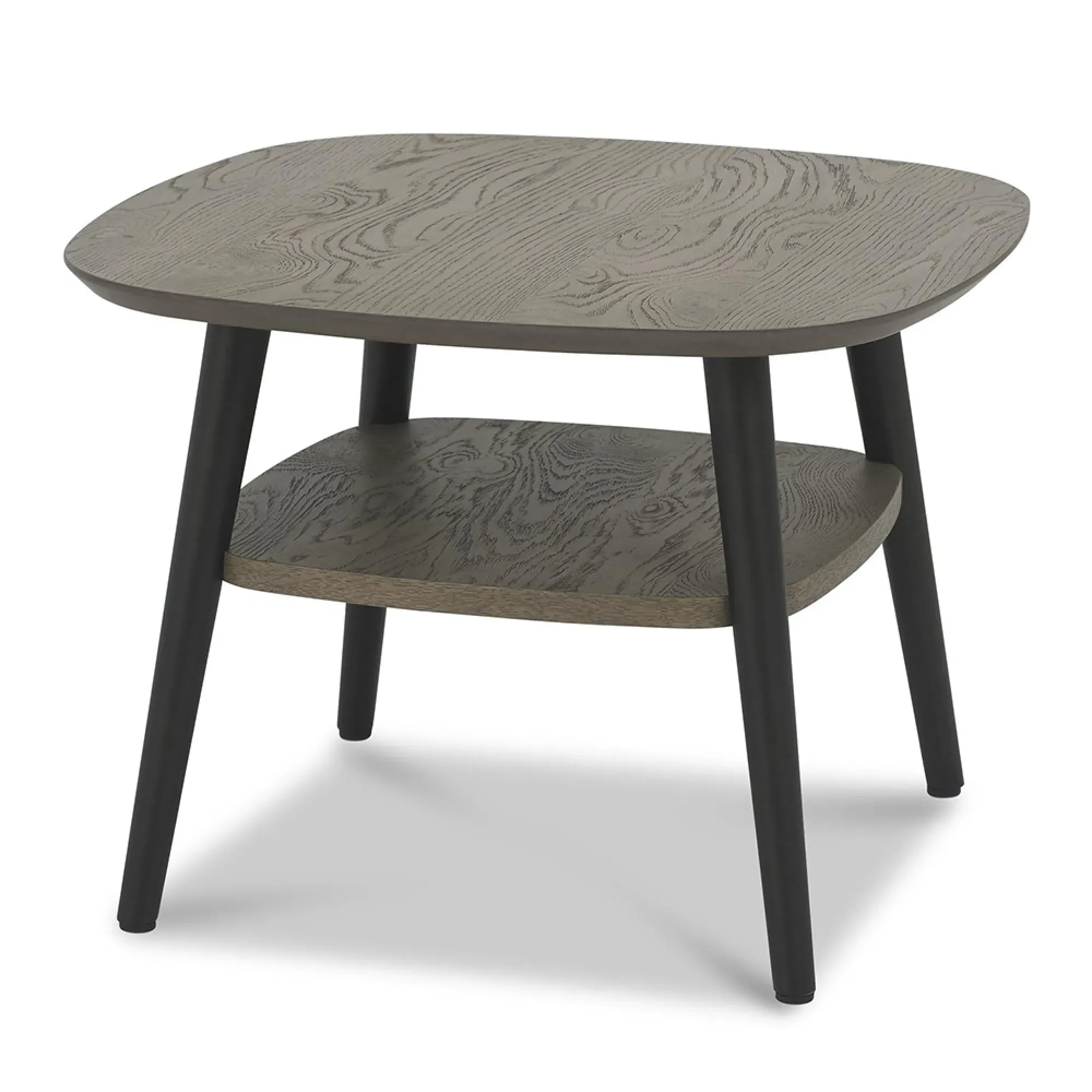 Vintage 1-Shelf Lamp Table - Weathered Oak