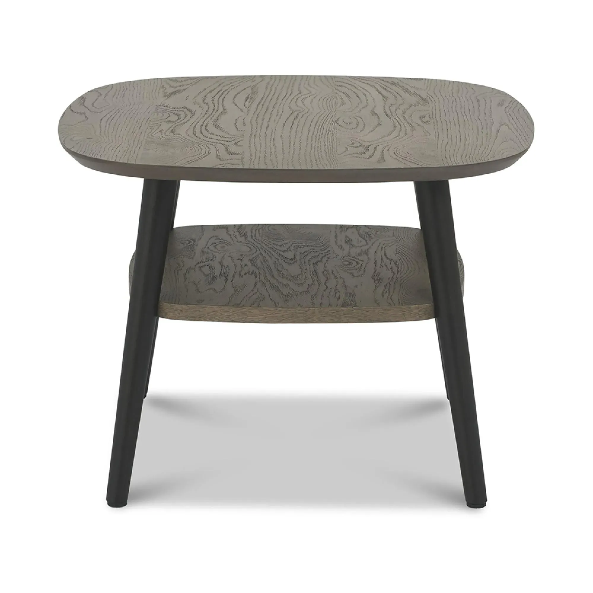 Vintage 1-Shelf Lamp Table - Weathered Oak