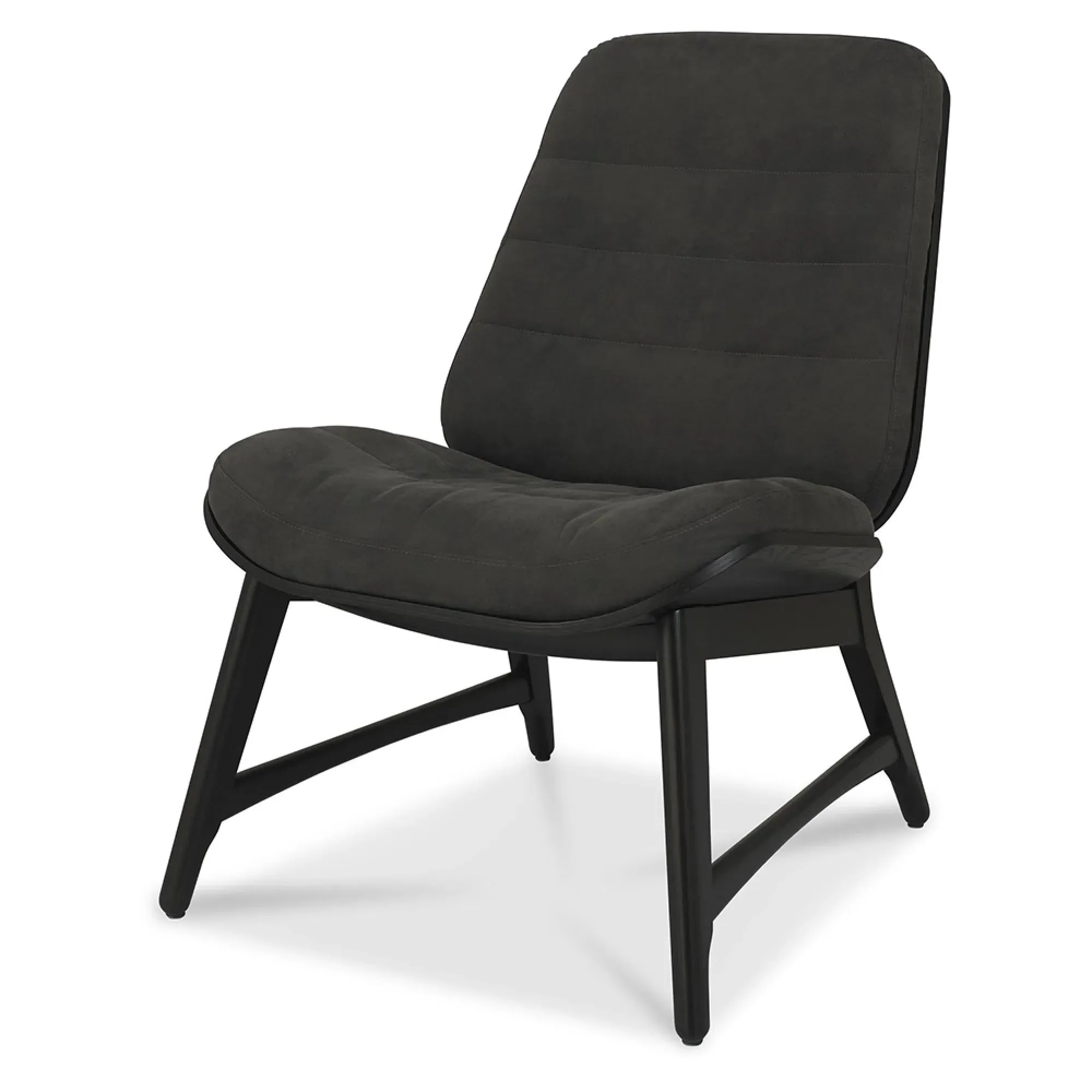 Vintage Peppercorn Fabric Chair - Dark Grey