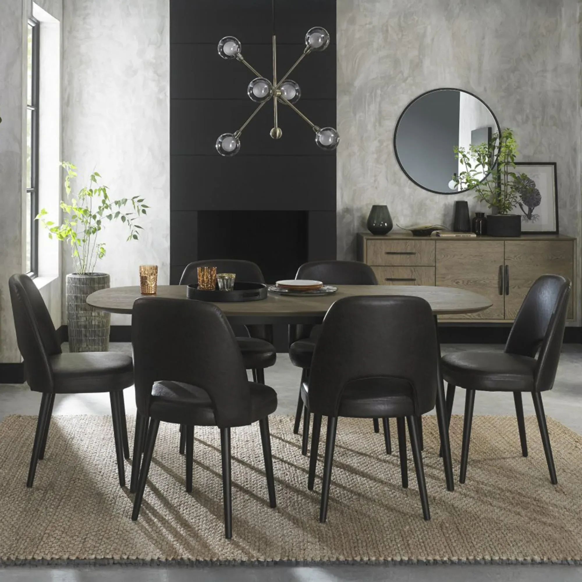 Vintage Peppercorn Upholstered Dining Chair - Peppercorn