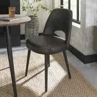 Vintage Peppercorn Upholstered Dining Chair - Peppercorn