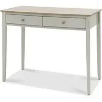 Whitby Scandi Dressing Table - Soft Grey, Oak