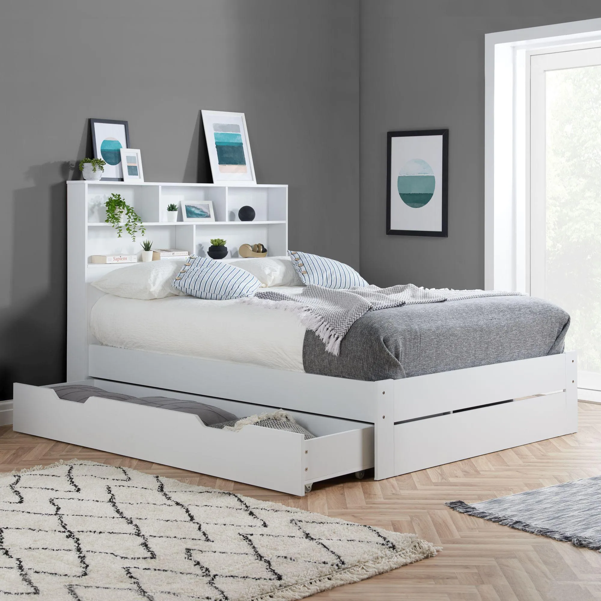 Alfie Storage Bed - White