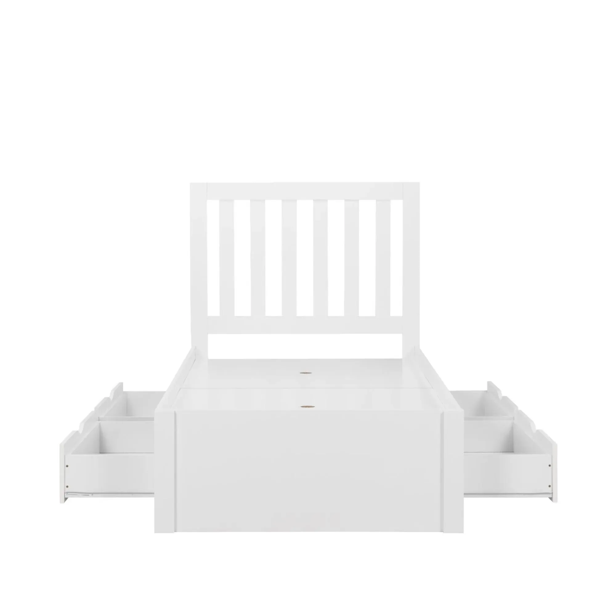 Appleby Single Slatted Bed Frame - White