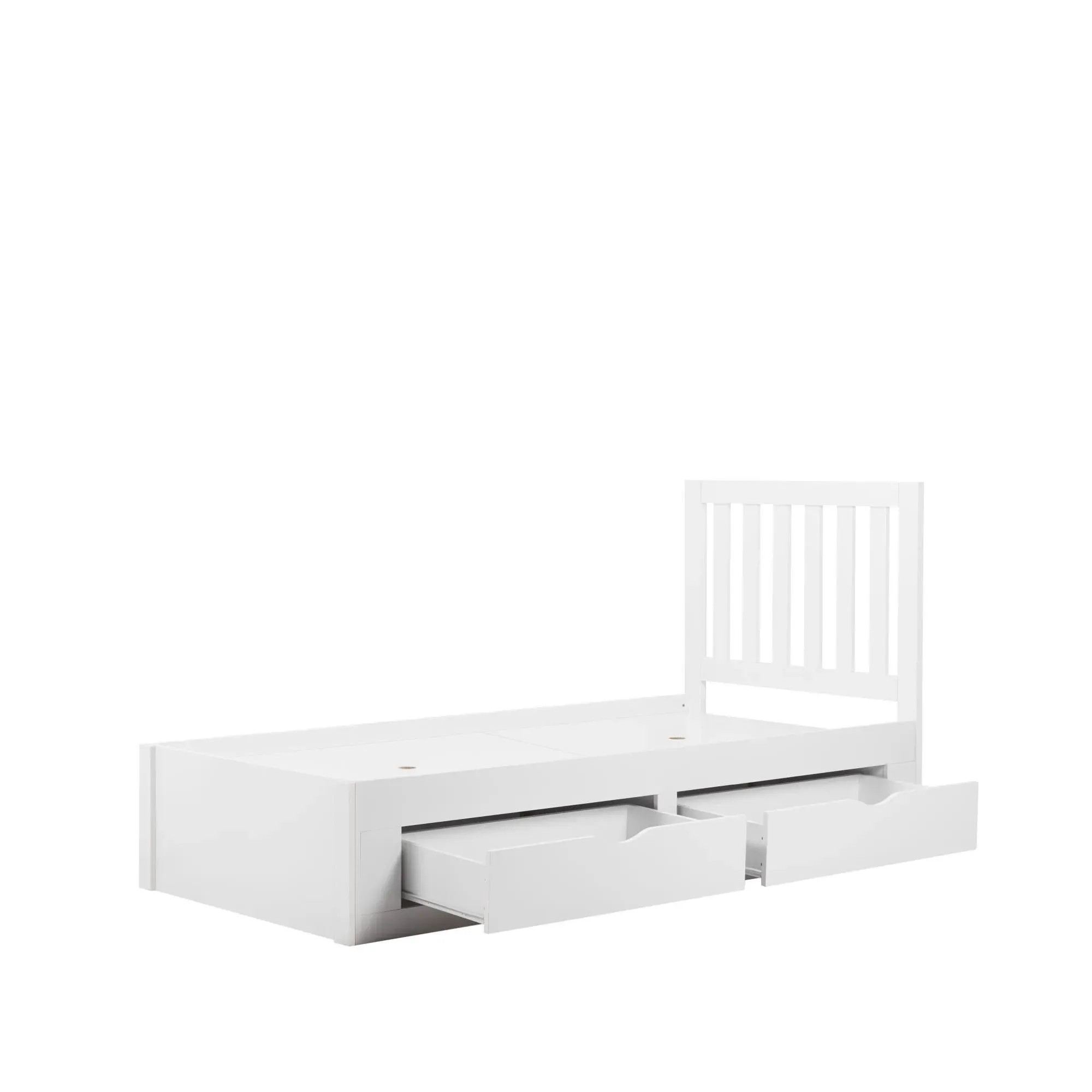 Appleby Single Slatted Bed Frame - White