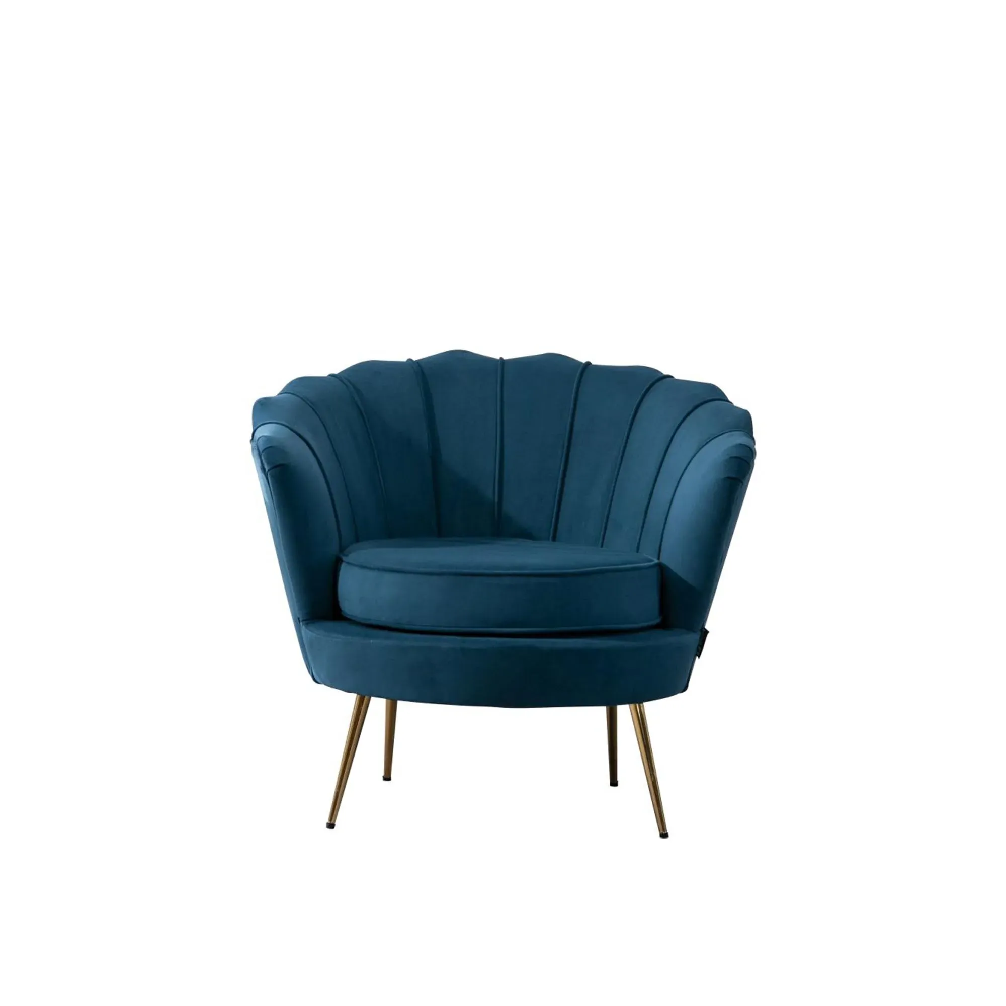 Ariel Occasional Armchair - Blue, Velvet