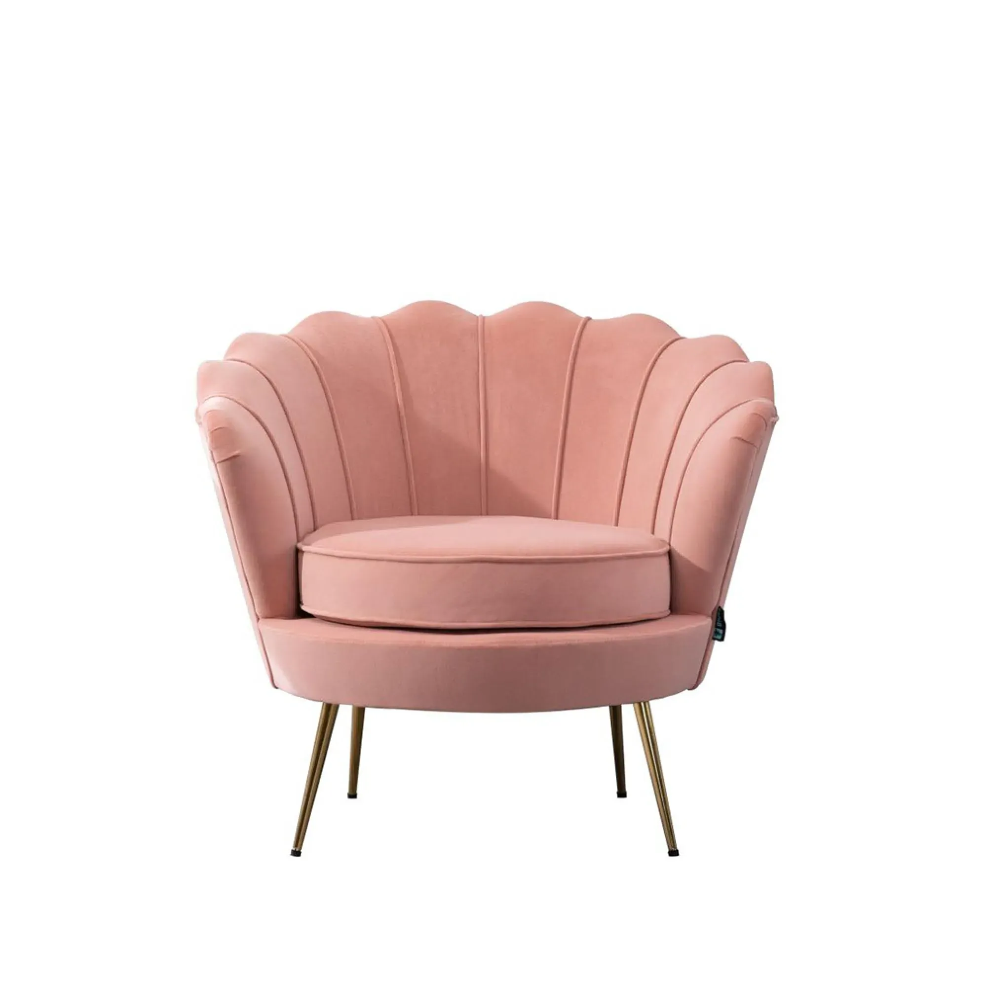 Ariel Occasional Armchair - Coral, Velvet